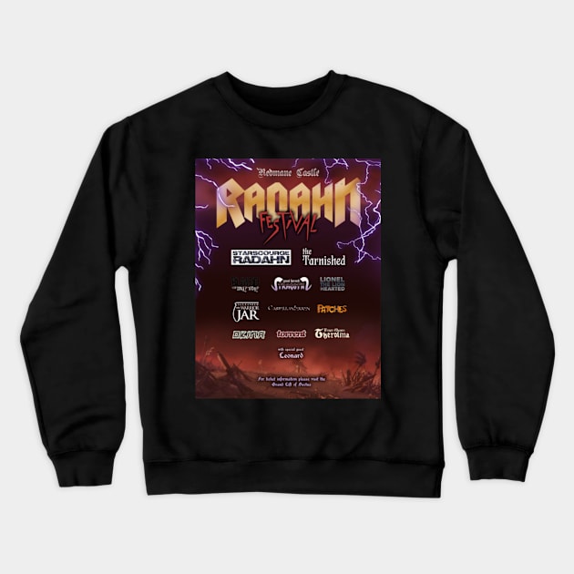 Elden Ring Radahn Festival Poster 4 Crewneck Sweatshirt by perdewtwanaus